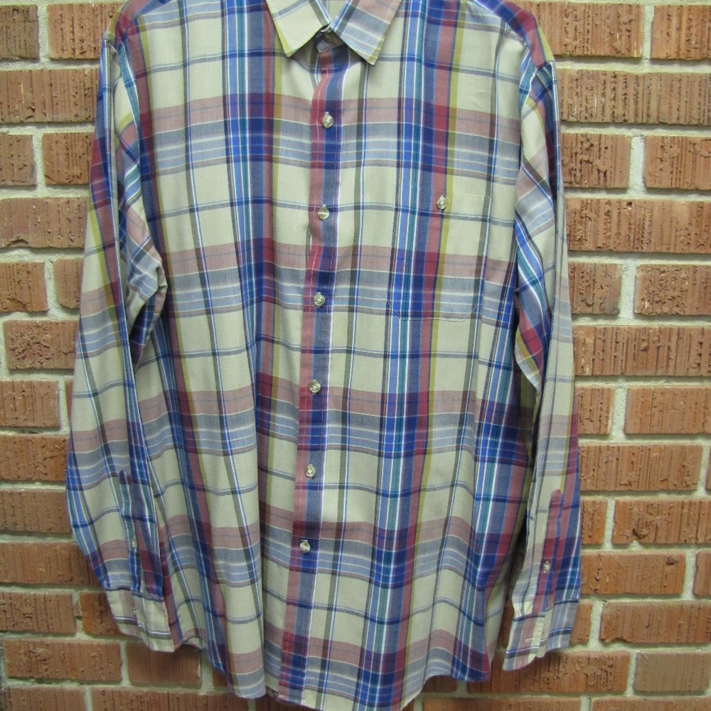 TRENT SPORT LONG SLEEVE BUTTON UP SHIRT XL